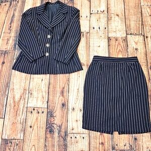 Candice Fraiberger Wool Embellished Suit Women's Size US 10 EU 42